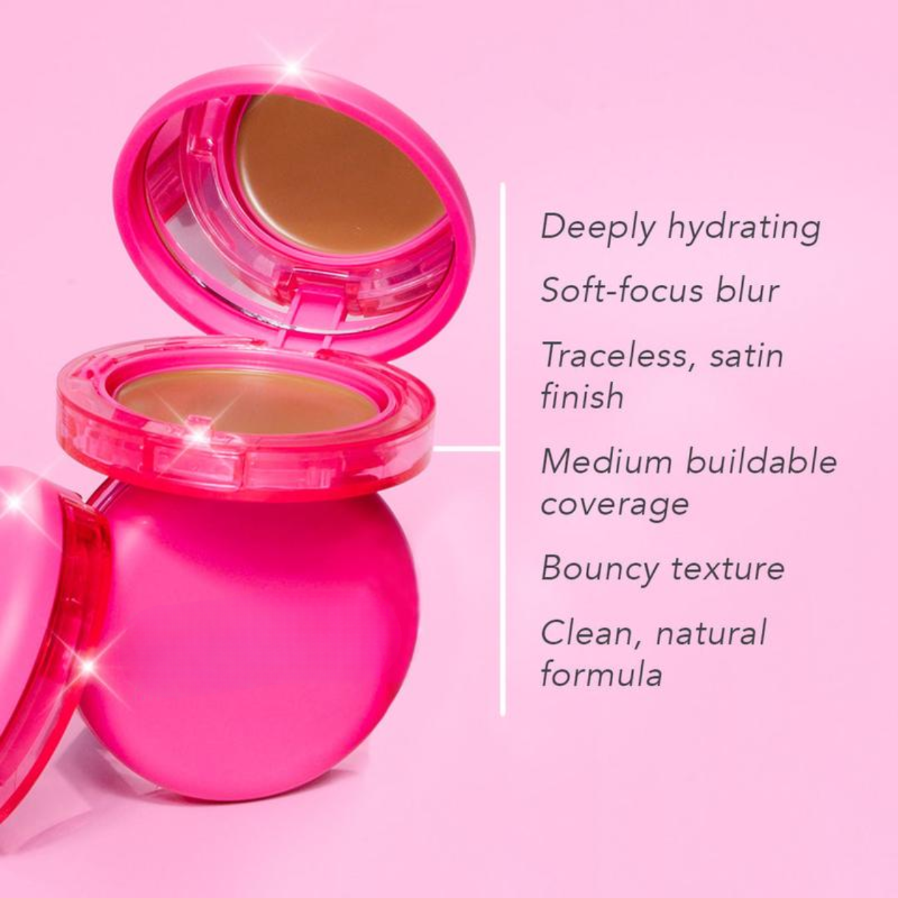 Peptide Bounce Balm Foundation with Brush